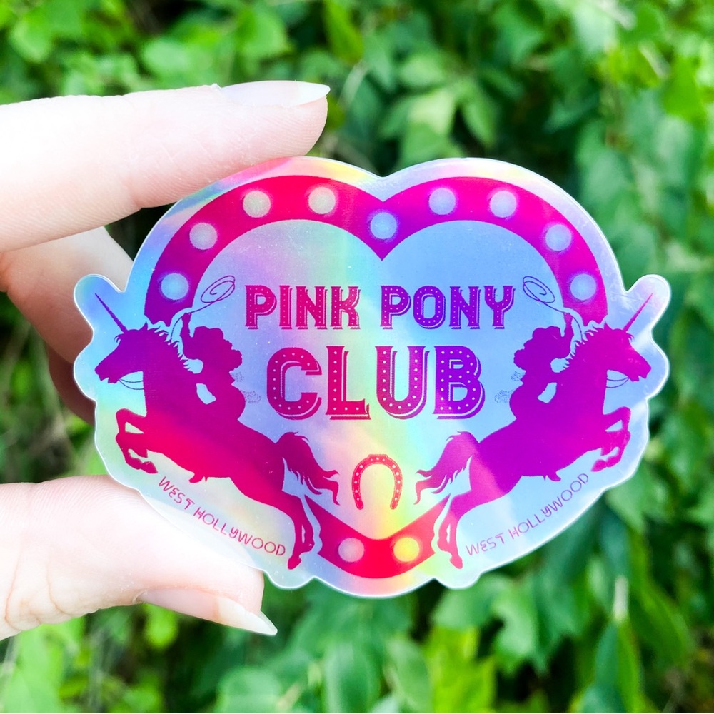 Pink Pony Club Chappell Roan Holographic Sticker
